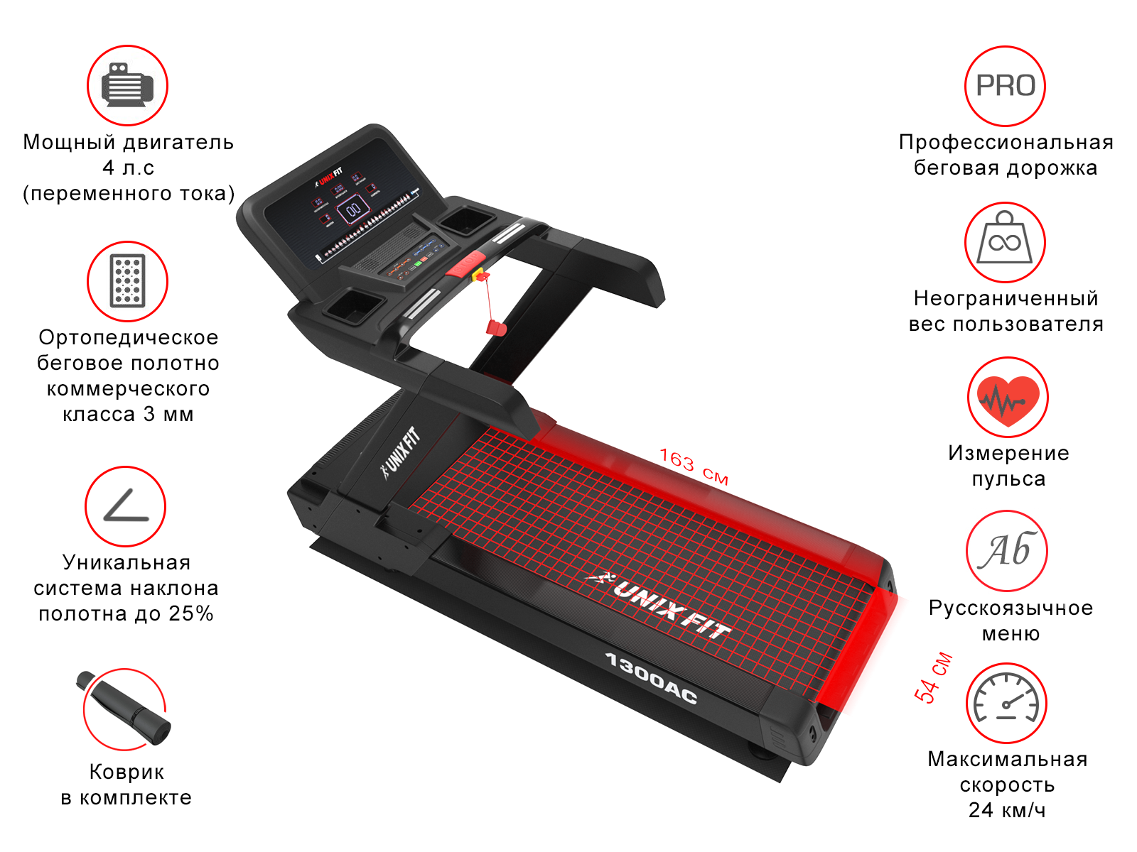 БеговаядорожкаUNIXFIT1300AC1
